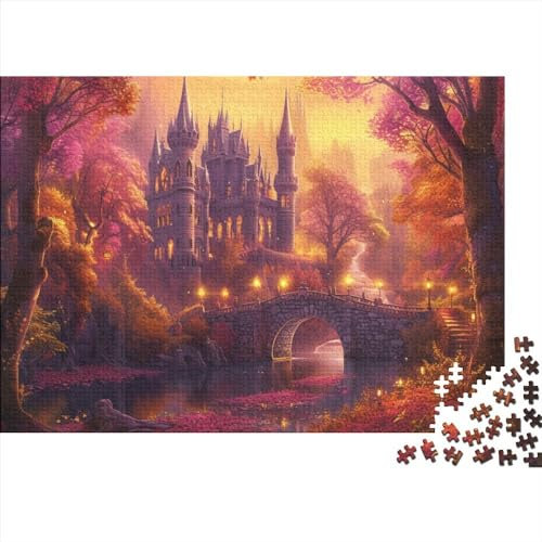 Fairy Castle 1000-teilige Puzzles Für Erwachsene Und Kinder Ab 12 Jahren 1000pcs (75x50cm)