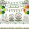 Jungle Safari Birthday Party Tableware - 103 Pieces Kids Party Decorations Balloons Paper Plates Cups Napkins Straws Tablecloth Happy Birthday Banner Pennant for Girls Boys Baby Shower Decoration