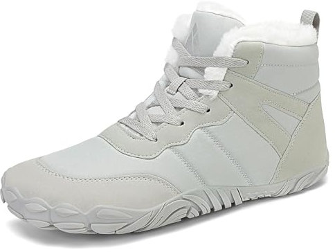 Mishansha Winter Barfußschuhe Herren Warm Gefüttert Winterstiefel Barefoot Minimalistische Sneaker für Damen Gr.39