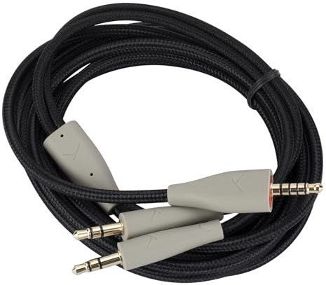 UNCLE LIGHT MMX100 Replacement Cable, Compatible with Beyerdynamic MMX100 Gaming Headset, 3.5mm Headsets Aux Cord, 6.6 Ft (2 Meters), Black
