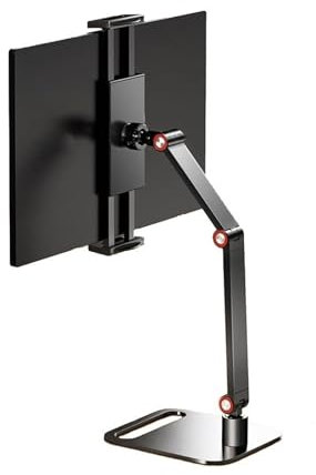 xiuling4568 Monitorarm Tragbarer Monitorhalter for Telefone/Tablets/Bildschirme bis zu 17,3 Zoll, Faltbarer Tablet-Tischständer aus Karbonstahl, hält bis zu 11,0 lbs Monitorhalterung