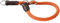 HUNTER Dressurhalsung FREESTYLE, Farbe: orange, strapazierfähiges Tau mit Polyamid-Kern, weich & robust, wetterfest & pflegeleicht, ideal für Training & Alltag, Größe: M