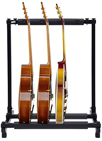 Zalydala Support Universel Pliable pour 4 Guitares et Basses - Portable Multi-Instruments