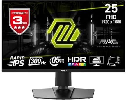 MSI MAG 255PXF LED-Monitor 62,2 cm (24,5) Full HD - HDMI/DP - Schwarz (MAG 255PXF)