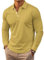 Long Sleeve Polo Shirts for Men Moisture Wicking Outdoor Workwear Office Casual Collared Shirts Fall (UK, Alpha, 3XL, Regular, Regular, #07)