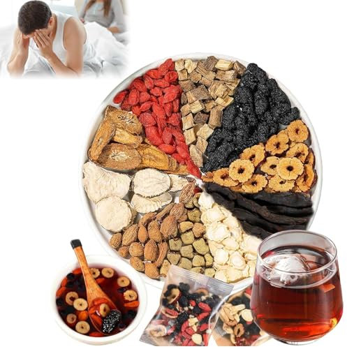 Formula del tè del rene Ginseng Ten Treasure Tea, tradizionale tè alle erbe cinese, tè naturale organico pulizia del rene Detox, tè cinese per la cura del rene, tè alle erbe degli uomini, tè alle erbe