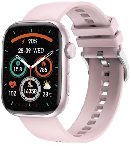 Atlanta Smartwatch Fitnesstracker Uhr mit Schrittzähler Blutdruck Puls Blutsauerstoff Schlafanalyse Sportarten - 9737/17 (Rosa)
