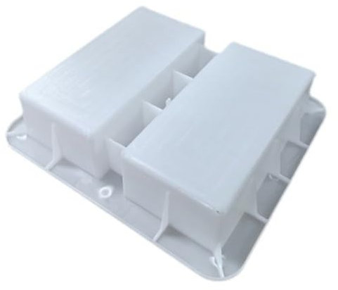 Jorzer Moules à briques pour béton, 9 x 20 x 6 cm, outils de construction de modélisme, moule à brique en polypropylène, forme de bloc de béton facile à utiliser pour les fournitures de construction