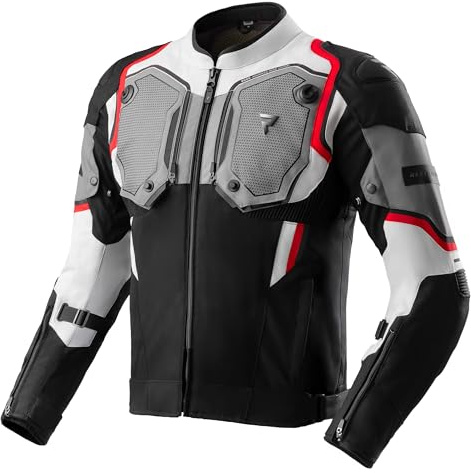 REBELHORN Borg II Motorradjacke Herren | Textil | Protektoren-Set Stufe 2 | HydraShield PRO In&Out Membran | Belüftungspaneele | Schutzstufe AA | Größen bis 10XL