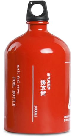 Sanfoelek 1000ML Empty Fuel Bottle Petrol Kerosene Gasoline Container Camping Stove Fuel Bottle