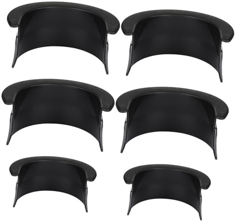 Tascheneinlage für Billard 6 Stück Schwarz Kunststoff für Billardtisch | 4 Ecktaschen und 2 Seitentaschen, für Pool Table und Billiards Table, Zuhause oder Riegel