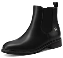 QUEEN HELENA Stivaletti Chelsea Classici Stivali Bassi Donna X33-48 (Nero, Taglia unica, Sistema Taglie Calzature EU, Adulto, Donna, Numero, Media, 40)