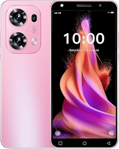 LatsYrs 4G Mobile Phone - 2GB and 16GB/Expandable storage 128GB, Android 10.0, 3500mAh big battery,Dual SIM Dual Camera,WIFI/GPS/Face ID Unlock (Reno13Pro-Pink)