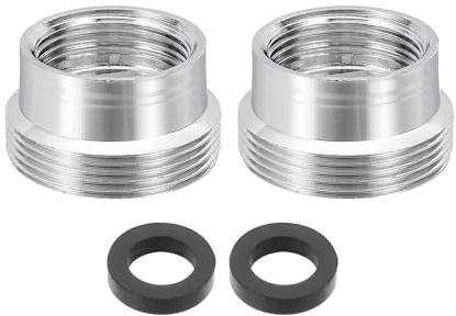 QUARKZMAN 2Pz Adattatore per Rubinetto F16 A M22 Con Guarnizione 12mm(L) | Adattatore Aeratore Rubinetto In Ottone Maschio, Per Collegamento Kit Filtro Acqua Lavello Cucina Bagno