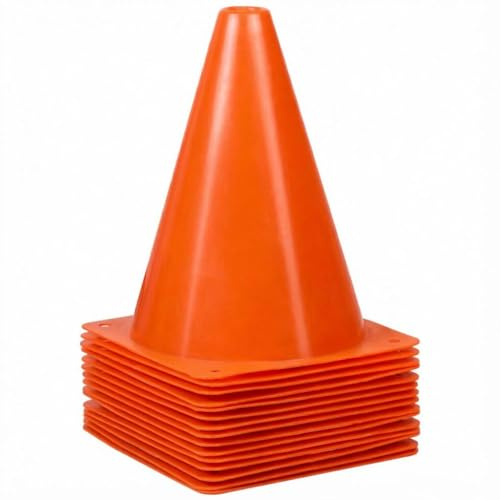 Alyoen Pylonen, Hütchen Fussball Markierungskegel für Outdoor-Aktivitäten und Festliche Veranstaltungen, Verkehrshütchen Kegel für Fußball, Sport & Hundetraining