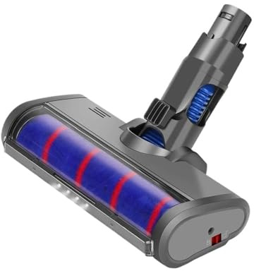 Floor Brush Head，Compatible for Dyson，V6 DC45 DC58 DC61 DC62 DC74 Vacuum Cleaner Soft Sweeper Replacement Roller Head Floor Brush