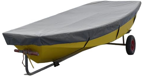 Spiegel-Schlauchbootabdeckung - Vollständig zugeschnittene Allwetter-wasserdichte Abdeckung mit verstellbaren Trägern, passgenau für Spiegel-Schlauchboot von UK Custom Covers (Grau)