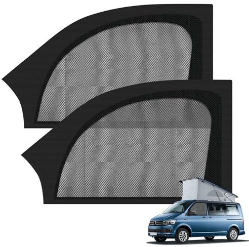 Insektenschutzgitter Kompatibel mit VW T5 T6 T6.1 California | Magnetisches Insektennetz, für Haustür (Paar) 2 Stück, Moskitonetze Atmungsaktiv, Upgrade Neue, für Outdoor Camping