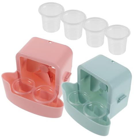 TOYANDONA 2 Sets Hanging Ice Tray Fan Cooler Attachment with Plastic Suspended Structure and Built-in Tray, Quick Cooling and Humidifying for Dorms and Workstations