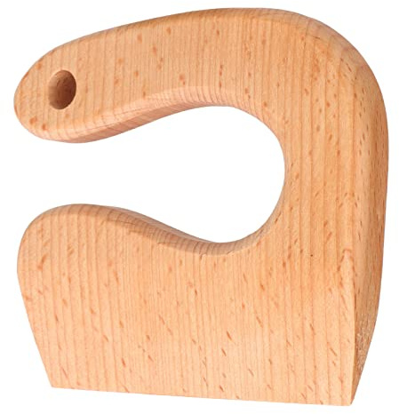 YUYTE Montessori Set for Kids Wooden Cutter Safe Vegetable Fruit Toy Montessori Kitchen Tools for Toddlers - Safe Cutting Experience for Ages 2-8 (Round Handle Type)