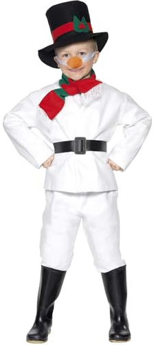 Smiffys Kinder Kostüm Schneemann Weihnachten Karneval Gr.7 bis 9 Jahre