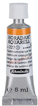 Schmincke – HORADAM® AQUARELL - feinste Künstler-Aquarellfarben, Kadmiumorange hell - 5 ml