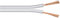 electrosmart 100m White Loud Speaker Cable Wire - Multi-Strand - Ideal for Car Audio & Home HiFi - Outside Dimensions of Cable: 4mm x 2mm