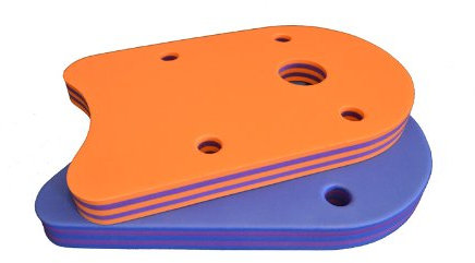 Schwimmbrett Klassik 48x30x38 Baby, Kinder, Erwachsene ORANGE - STRIPES - Gestreift