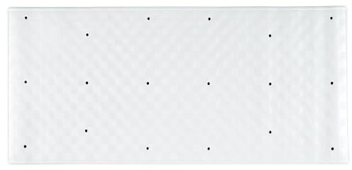 AQUALONA® Premium Large Bath Mat, Anti-Mould Non-Slip – Rubber, Machine Washable. BPA, Latex and Phthalate Free (Roman White)