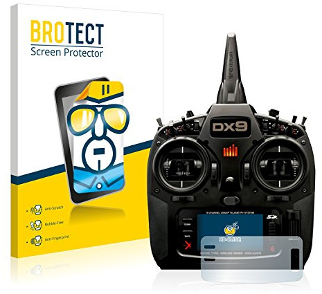BROTECT (2 Stück Schutzfolie für Spektrum DX9 Displayschutz Folie Made in Germany, Ultra-Klar