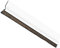 Amig - Burlete para puertas de entrada o de paso - Burlete adhesivo de sobreponer - Cepillo de pelo - Lámina de plástico entre la escobilla - 82 cm - Blanco - Aluminio