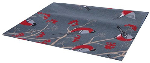 beties - Beeren Vögel -, Platzset ca. 35x45 cm, Vogel Bird Baum im Landhausstil Reine Baumwolle Farbe (Stone)