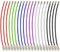 Wisdompro Wire Keychain Cable, 20 Pack of 4.3 Inch Stainless Steel Wire Keyrings, 2mm Cable Keyring Loop/Hoop for Luggage Tag, Keys and ID Tag Keepers - 6 Colours