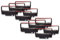 vhbw 10x Farbband Nylonband Tintenband kompatibel mit Nadeldrucker Epson TM-U210D, TM-U220A, TM-U220B, TM-U220D Ersatz für ERC-38 B/R, ERC-30, ERC-34