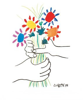 Pablo Picasso Poster/Kunstdruck Hand with Bouquet 60 x 80 cm