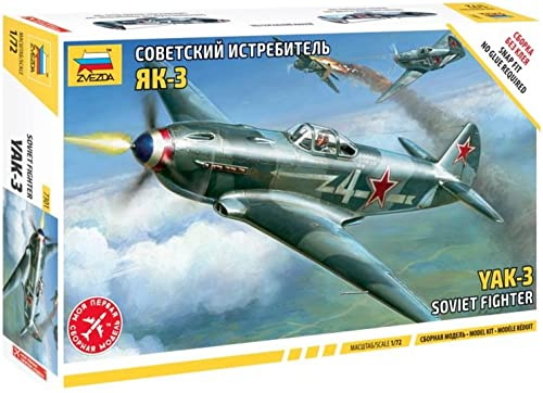 Zvezda 500787301-1:72 WWII Yak-3 Soviet Fighter Aircraft