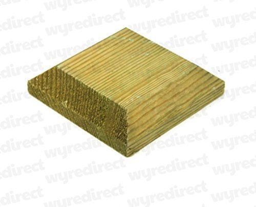 Wooden Post Top to Suit 3 75mm Fence Post Cap Decking Green Treated - Actual Size 90mm
