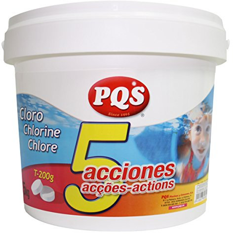Cloro 5 acciones tabletas 200grs 5kg PQS