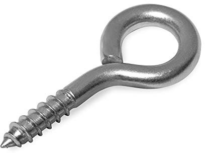 HEAVYTOOL Ösenschraube 5mm x 52mm [10 Stück] mit Holzgewinde Edelstahl A2 AISI 304 Schraubhaken Ringschraube Ösenschrauben Augenschraube Schrauböse Schraube mit Ring Ösenhaken