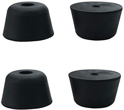 sourcing map 4pcs Rubber Feet Bumper Furniture Table Amplifier Speaker Air Compressor Floor Protector Cabinet Leg Pads, D50x39xH30mm
