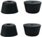 sourcing map 4pcs Rubber Feet Bumper Furniture Table Amplifier Speaker Air Compressor Floor Protector Cabinet Leg Pads, D50x39xH30mm