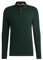 BOSS Mens Polo Shirt Open Green L