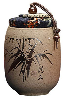 Chinois en Céramique Boîte à Thé en Bambou Motif Boîtes de Thé Conteneurs Pot de Thé Thé Pot de Stockage de Nourriture Cadeaux