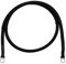 Lumonic 1,5m cable de la batería cable de tierra con 16mm² de sección transversal negro - cable de alimentación de automoción con 2x tubo terminal de