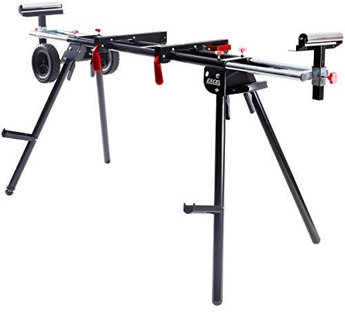 Excel Mitre Saw Stand Folding & Adjustable Legs with Wheels