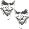 Joker Aufkleber 10x7cm Why so serious Schriftzug Spruch Fahrzeug Dekor Folie für Auto Bus Wohnwagen Kfz Zubehör Autoaufkleber Clown (Anthrazit Metallic, K059 + K060 2x Joker)
