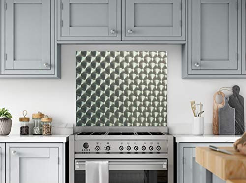 Circle Stainless Steel Kitchen Splashback (600mm x 600mm)