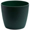 Home Garden Ornaments Decorative Small Plant Pots Indoor – Striped Indoor Plant Pot for Home and Garden (Diameter 13.5cm, Green)