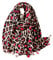 KRUIHAN Frauen Weichen Langen Hals Schal - Damenmode Leopard Tiermuster Cape,Abendgesellschaft Stilvolle Accessoires mit Quaste(Stil B-Rosenrot)