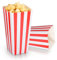 20 Stück Popcorn Tüten Groß, 19,8x9,6x7 cm Popcorn Boxen Rot Weiß Gestreift Behälter Pappe Snacktüten Popcorntüten Partytüten für Filmabend Kino Retro Party Hochzeit
